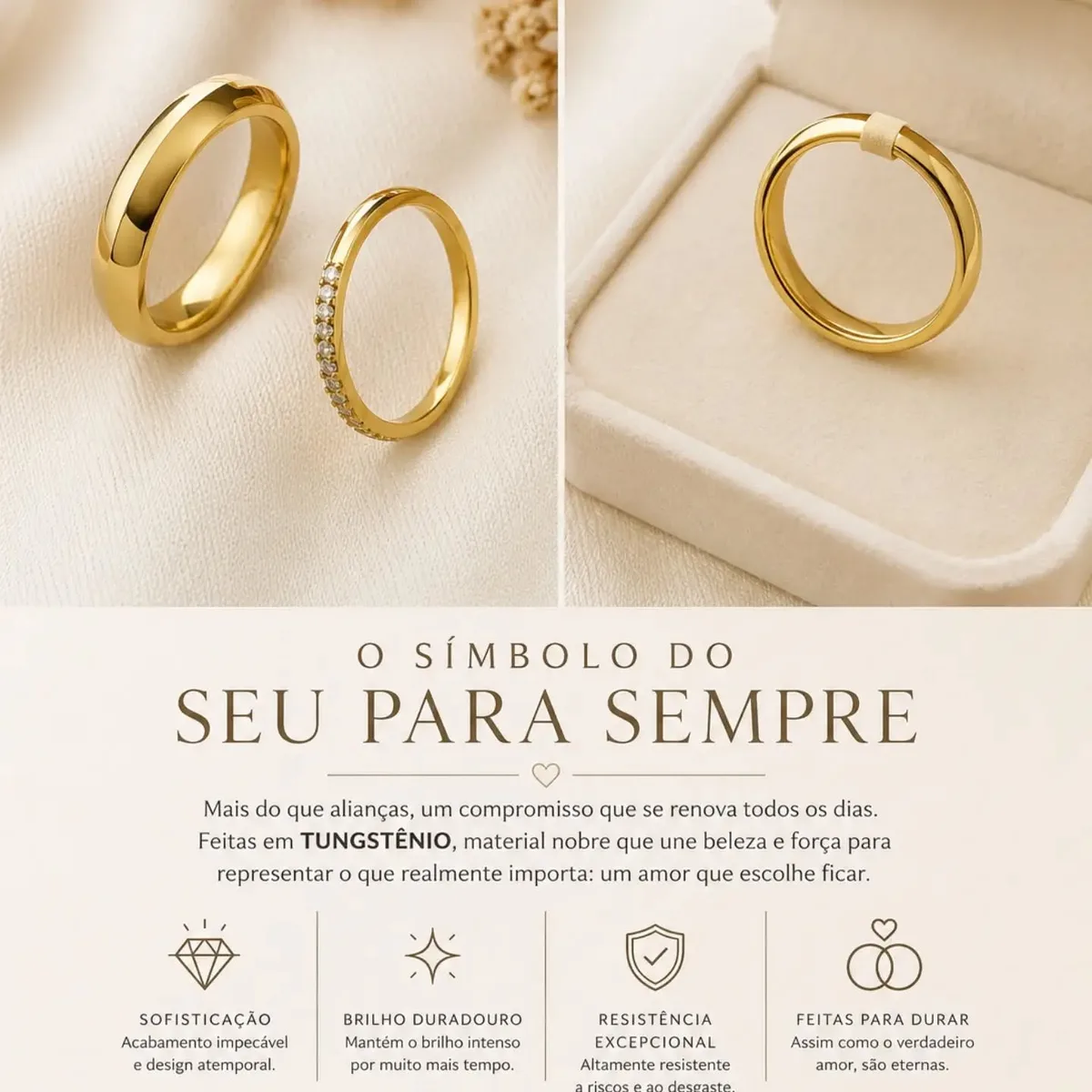 Alianças em tungstênio