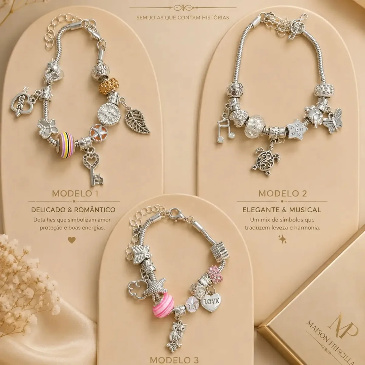 Pulseira de berloques